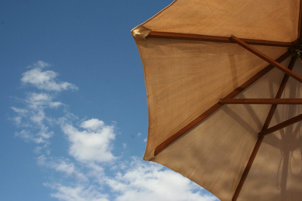 parasol pour salon de jardin