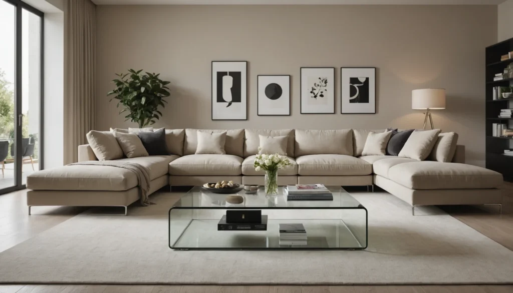 table basse en verre design italien