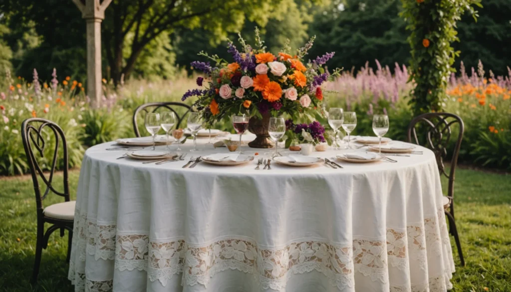 decoration table ronde mariage