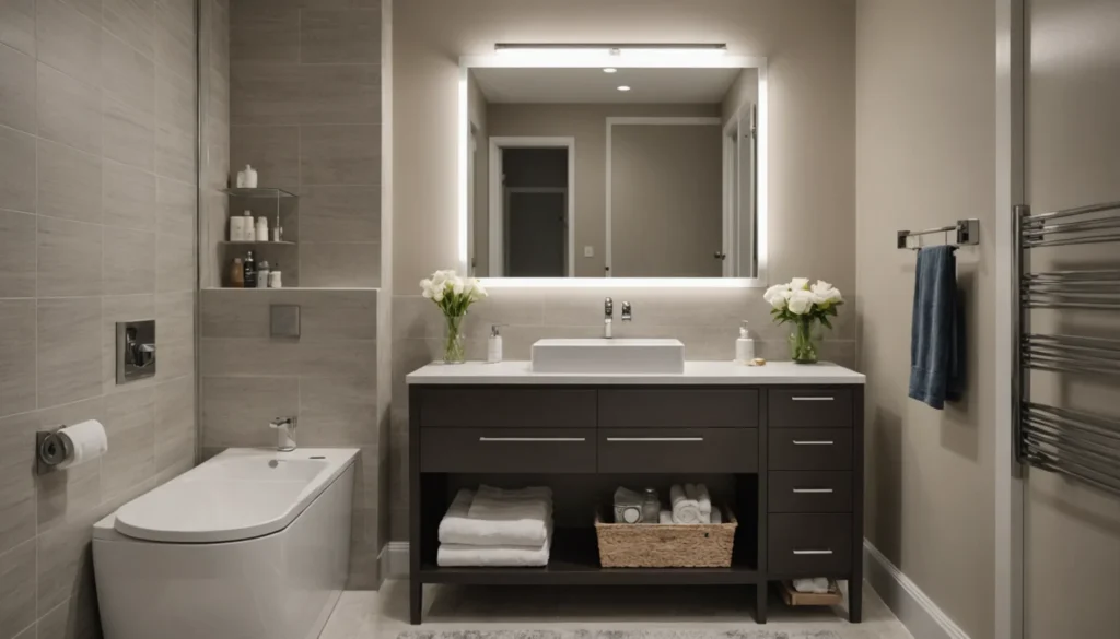 petite salle de bain avec toilette
