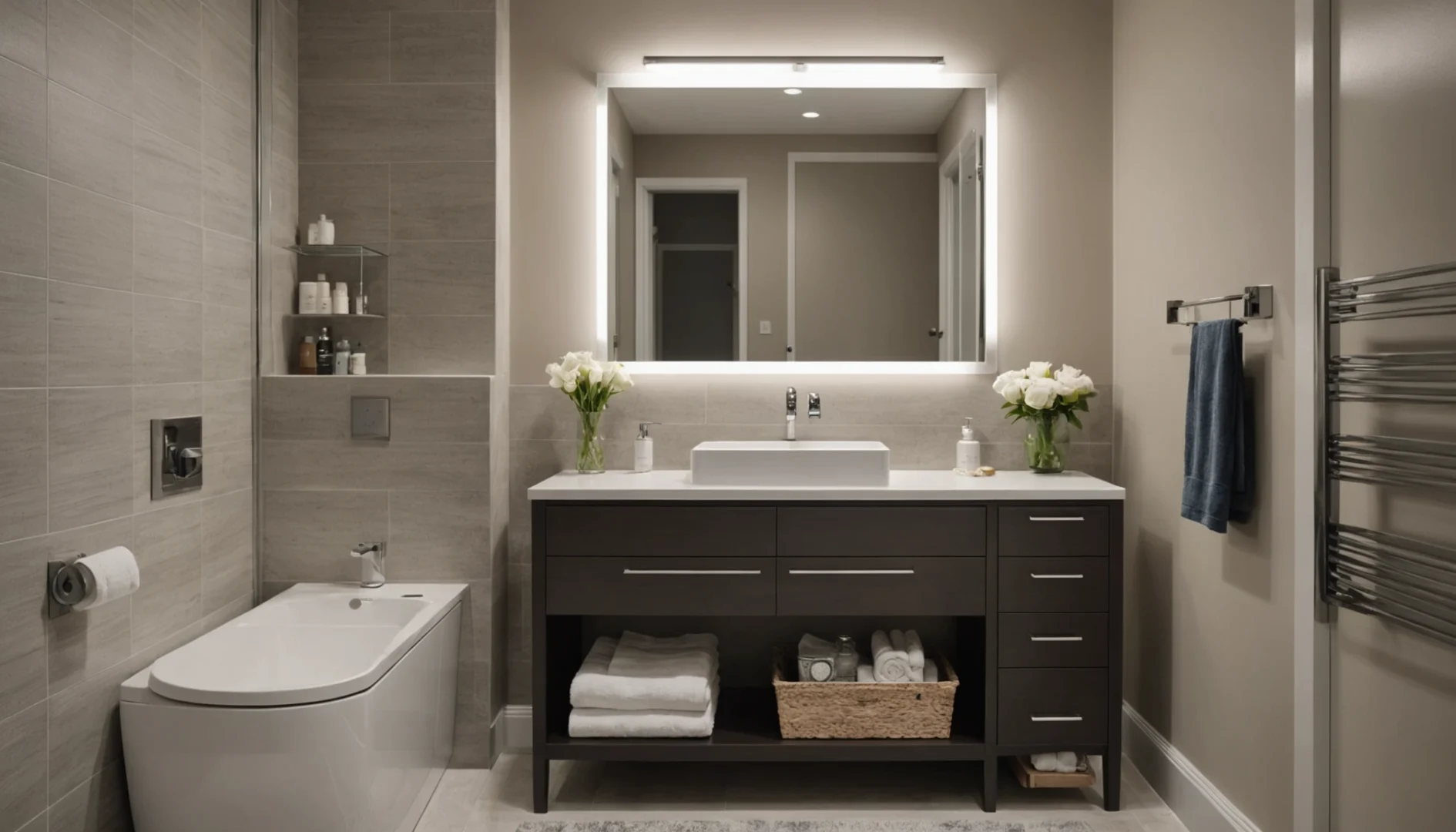 petite salle de bain avec toilette