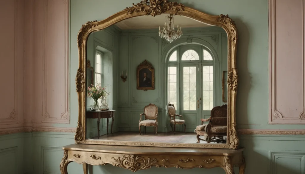 miroir ancien brocante