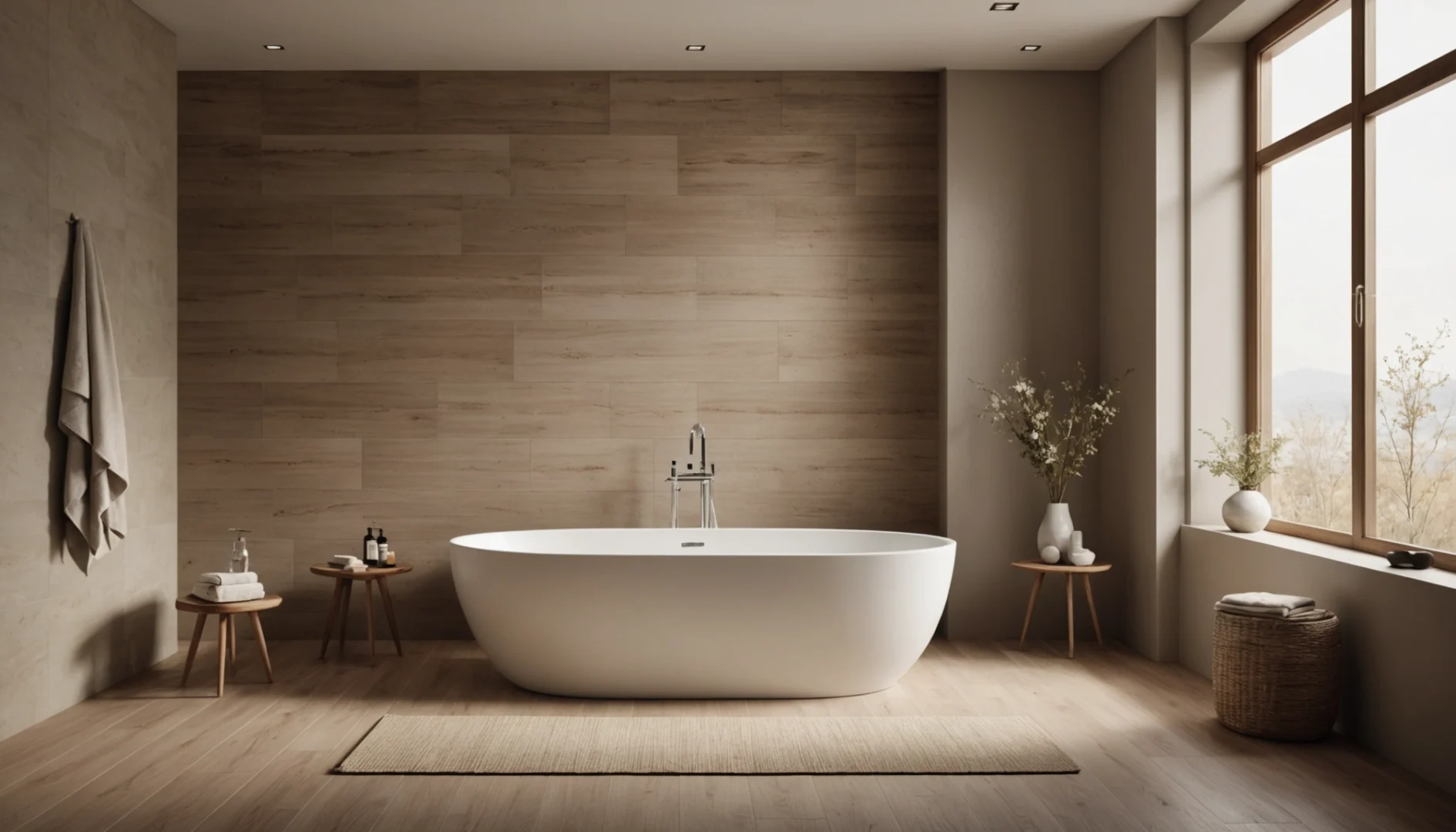 carrelage bois moderne pour salle de bain