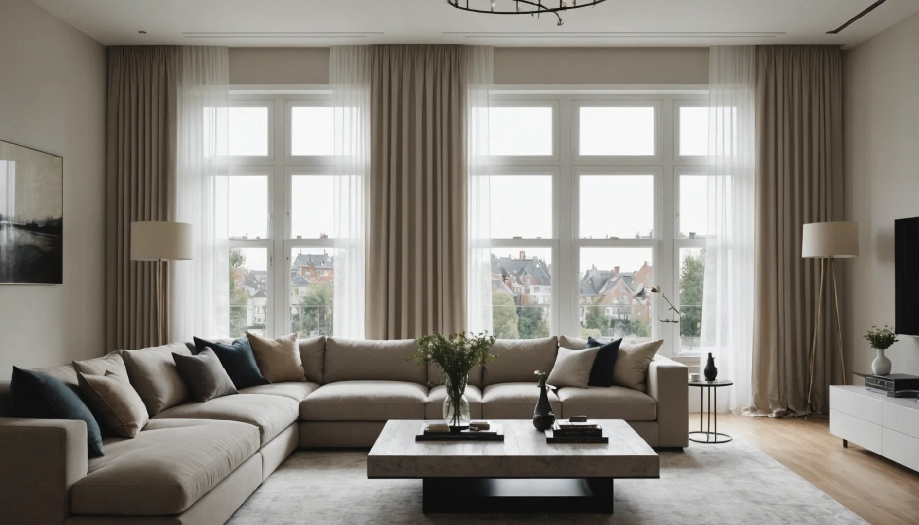fixer les rideaux au plafond